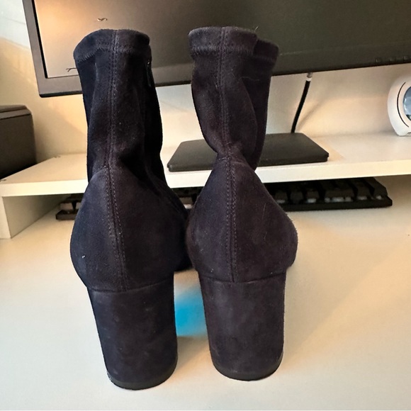 Grigiarancio Navy Blue Suede Sock Boots | Block Heel | Size 40 - Picture 4 of 9